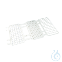 Q-sep Tube Rack For 15mL Centrifuge Tube Holds 60 Polypropylene White...