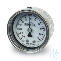 Gauge Vacuum/Pressure 30" to 15 psig compound 1/8" NPT CBM 2" diam SS...