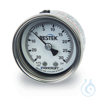 Gauge Vacuum/Pressure 30" to 30 psig Compound 1/8" NPT CBM 2" diam SS...