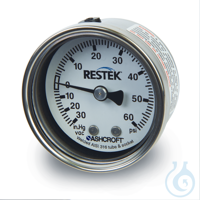 Gauge Vacuum/Pressure 30" to 60 psig Compound 1/8"NPT CBM 2" diam SS...