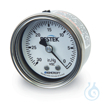 Gauge -30" Hg to 0" Vacuum 1/8" NPT CBM 2" diam SS Frachtkosten pro...