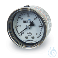 Gauge -30" Hg to 0" Vacuum 1/4" NPT CBM 2" diam SS Frachtkosten pro...
