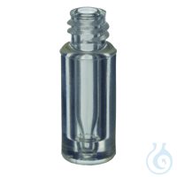 Vial Limited Volume 100ul Glass/Clr Plastic w/8mm Thread Pack of 100...