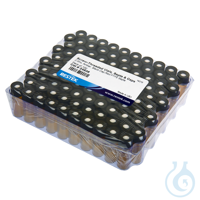 Vial Threaded w/Septa 2ml Ambr 8-425 w/Red PTFE/ Sil Septa 0.065" 100 Pack...