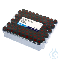 Vial Cap & Septa Kit 2ml Clr Red PTFE/Silicone/Red PTFE Septa 0.040" Pack of...
