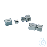 End-fitting 1/4" 4.6mm with distribution cone compatible w/Valco & Parker...