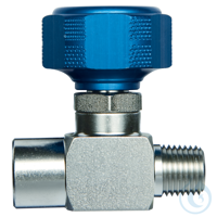 Sample Cylinder Valve 1/4" Male NPT x 1/4" Female NPT 3500psig DOT press...