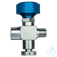Sample Cylinder Valve 1/4" Male NPT x 1/4" Female NPT w/1800psi Rupture Disc...