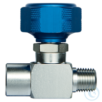 Sample Cylinder Valve UHP 1/4" Male NPT x 1/4" Female NPT 5000psig DOT press...