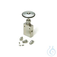 HPLC Side Vent Valve 1/16" Fittings 1/4-28 SS Includes Nuts and Ferrules...