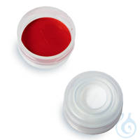 Snap Top Vial Caps 11mm Clear PTFE/Silicone w/Slit 100-pk Frachtkosten pro...