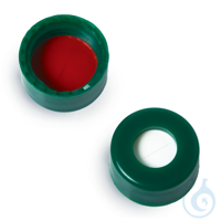 Caps Short Screw 9mm Green PTFE/Silicone w/Slit 100-pk Frachtkosten pro...