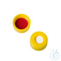 Caps Short Screw 9mm Yellow PTFE/Silicone w/Slit 100-pk Frachtkosten pro...