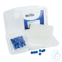 2ml Screw Thread Vial Kit Clear w/Grad Marking Spot 9mm Blue PTFE/Butyl...