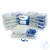 2ml Screw Thread Vial Kit Clear w/Grad Marking Spot 9mm Blue PTFE/Butyl...