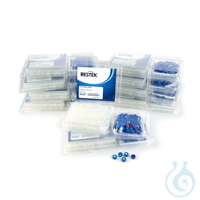 2ml Screw Thread Vial Kit Clear w/Grad Marking Spot 9mm Blue PTFE/Silicone...