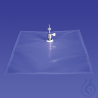 Tedlar Bag with ONLY Single Push/Pull Valve 0.5 Liter capacity 6" x 6" 10-pk...