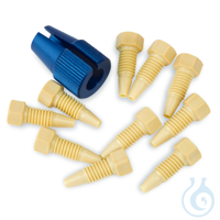 PEEK HT Hex-Head Fittings Natural Hex 1/16 10-32 10 000psi 10-pk....