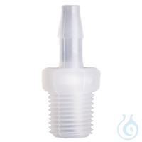 Tube connector, straight, 4 - 6 mm ID, PP Safe connection of tubes of different sizes: directly...