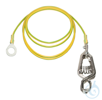 Grounding cable, Type 8 Grounding cable, 1x clamp, 1x ring connector, L = 2 m Earthing cable with...
