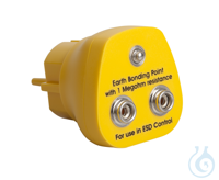 Grounding plug EU, Type 1 Grounding plug EU 1 megohm, for connection to building services, 2x 10...