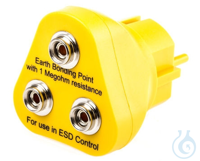 Grounding plug EU, Type 2 Grounding plug EU 1 megohm, for connection to building services, 3x 10...