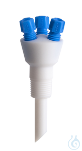 3-in-1 Sammler, senkrecht, Typ2 3-in-1 Sammler für Schlauchanschluss, senkrecht, PTFE/PFA, 3x 3,2...