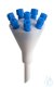8-in-1 Sammler, senkrecht, Typ2 8-in-1 Sammler für Schlauchanschluss, senkrecht, PTFE/PFA, 8x 3,2...