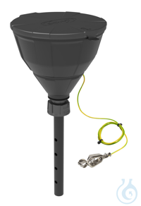 Kugeltrichter ''ARNOLD'', V2.0, GL45, elektrisch ableitfähig Kugeltrichter ''ARNOLD'' mit Deckel,...