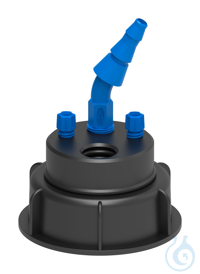 Safety Waste Cap, S50, PTFE-EL Safety Waste Cap, S50 for space-saving...