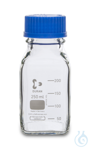 Laboratory bottle DURAN, GL45, 250 ml, Type 2 Laboratory bottle DURAN, GL45,...