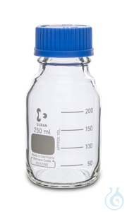 Laboratory bottle DURAN, GL45, 250 ml, Type 3 Laboratory bottle DURAN, GL45,...