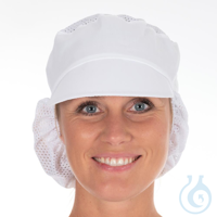 Schildmützen mit Haarnetz, blau | Polycotton, Franz Mensch