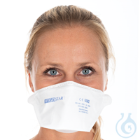 Atemschutzmasken FFP3 NR, horizontal faltbar | PP, Made in France, mit Kopfbändern, Franz Mensch
