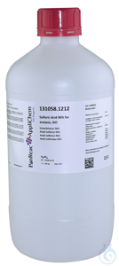 Schwefelsäure 96% (Reag. Ph. Eur.) zur Analyse. ISO  VE=2.5 l Schwefelsäure...