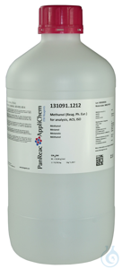 Methanol (Reag. Ph. Eur.) zur Analyse. ACS. ISO  VE=2.5 l Methanol (Reag. Ph....
