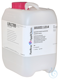 Salzsäure 0.5 mol/l (0.5N) Maßlösung  VE=5 l Salzsäure 0.5 mol/l (0.5N)...