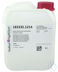 Schwefelsäure 0.1275 mol/l (0.255N) Maßlösung  VE=5 l Schwefelsäure 0.1275...