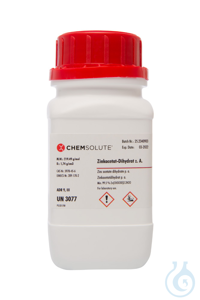 Zinkacetat-Dihydrat z. A. (min. 99.5 %)  VE=250 g Zinkacetat-Dihydrat z. A....