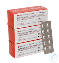 Puffertabletten pH 4 (±0.05/20 °C) pink  VE=1 Stück Puffertabletten pH 4...