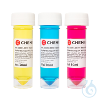 Nachfüllpack pH-Kalibrierung pH 4,01 (rot), pH 7,01 (gelb) und pH 10,01...