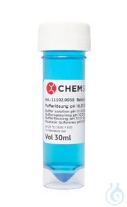 Nachfüllpack pH-Kalibrierung pH 10,01 (blau) (±0,01/20 °C, 10x 30 ml)  VE=...