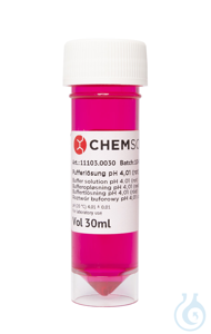 Nachfüllpack pH-Kalibrierung pH 4.01 (rot) (±0.01/20 °C. 30 ml)  VE=30 ml...