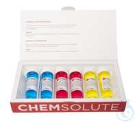 pH-Kalibrierungsset gefärbt pH 4.01 (rot). pH 7.01 (gelb). pH 10.01 (blau)...