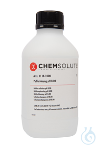 Pufferlösung pH 8.00 (±0.02/20 °C) (rückführbar auf SRM von NIST)  VE=1 l...