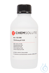 Pufferlösung pH 10.00 (±0.02/20 °C)  (rückführbar auf SRM von NIST)  VE=1 l...