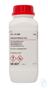 Zinkacetat-Dihydrat z. A. (min. 99.5 %)  VE=1 kg Zinkacetat-Dihydrat z. A....