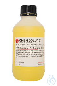 Pufferlösung pH 7.00 (±0.01/25 °C) gefärbt (gelb) (rückführbar auf SRM von...