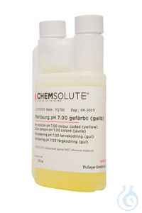 Pufferlösung pH 7.00 gefärbt (gelb) (±0.01/20  °C) (Twin Neck. rückführbar...