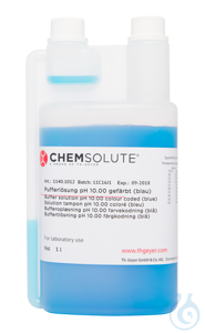 Pufferlösung pH 10.00 gefärbt (blau) (±0.01/20  °C) (Twin Neck. rückführbar...